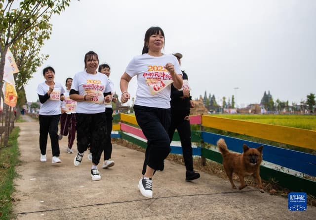 湖南南县:趣味运动会庆丰收