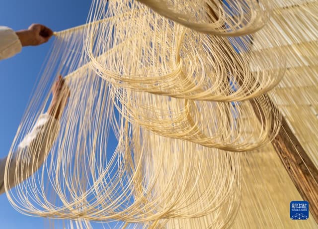 安徽肥东:“非遗”手工挂面飘香助增收