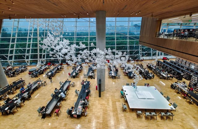 上海图书馆东馆正式开馆 成为市民新的“都市书房”