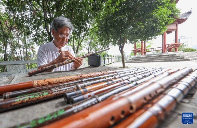 贵州玉屏:非遗箫笛制作忙