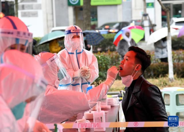 山东青岛:核酸检测有序进行
