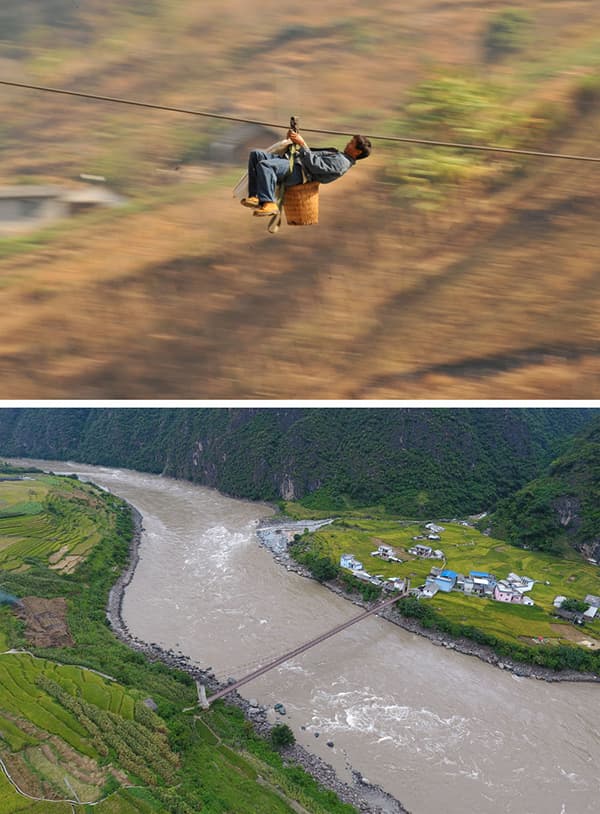 云南鹦哥村:别了,溜索!